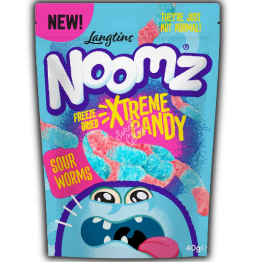 Noomz Freeze Dried Sour Worms 55g