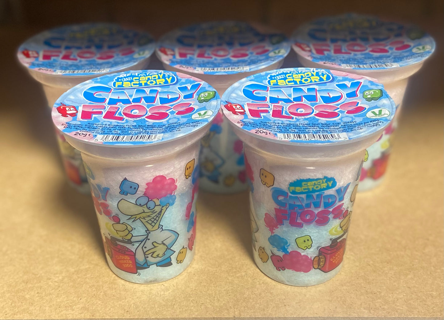 Crazy Candy Factory Candy Floss Cups 20g